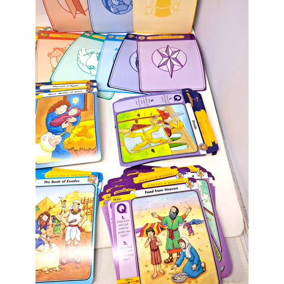 The Beginners Bible Flash Cards Box Set by Grolier - Homeschool - 253 Cards - Picture 2 of 7